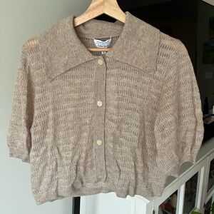 & Other Stories Knitted Alpaca Blend Cardigan